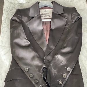 Vivienne Westwood 2019 Black Satin Blazer NEW